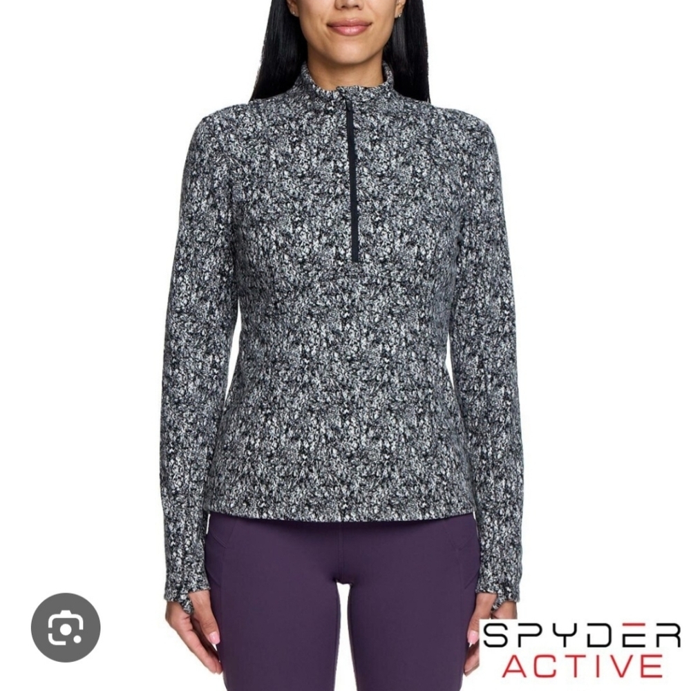 Spyder Active Ladies Printed 1/4 Zip Fleece